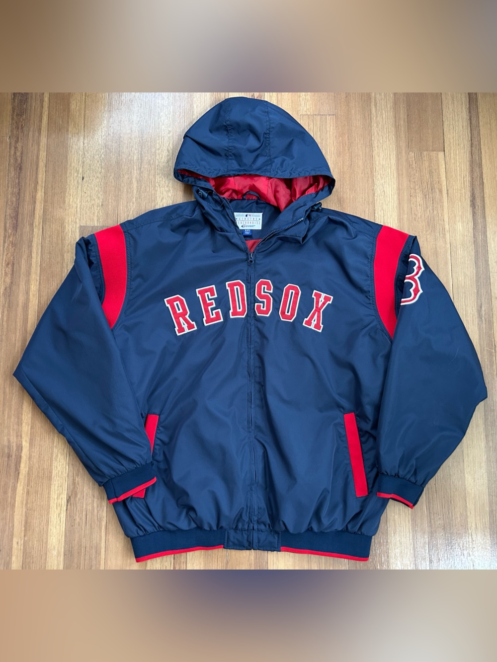 Vintage G-III Sports Boston Red Sox Hooded Jacket Men's Size XL MLB Navy Blue